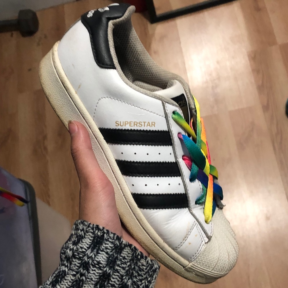 Adidas superstar w rainbow
